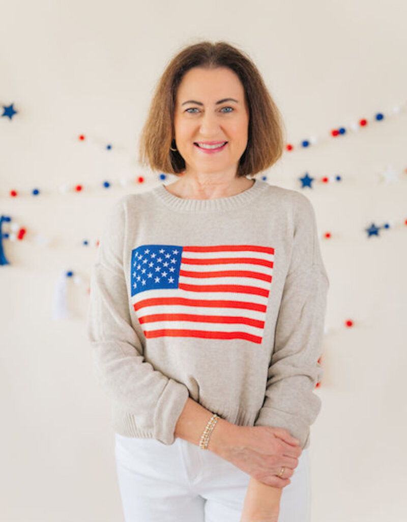 Z Supply Sienna Patriot Sweater Natural Heather