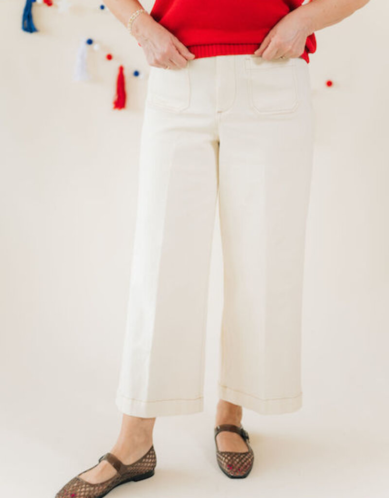 Dear John Audrey Wide Leg Ivory