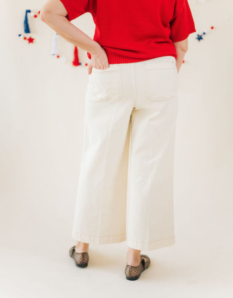 Dear John Audrey Wide Leg Ivory