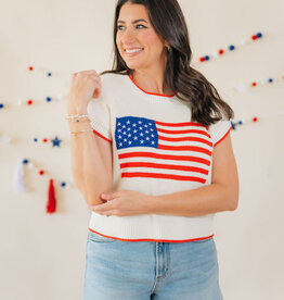 Z Supply Sleeveless Patriot Sweater Cloud