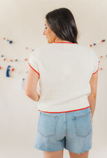 Z Supply Sleeveless Patriot Sweater Cloud