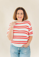 Z Supply Prado Stripe Sweater Tee Gelato