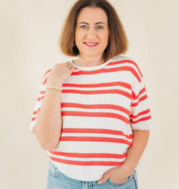 Z Supply Prado Stripe Sweater Tee Gelato