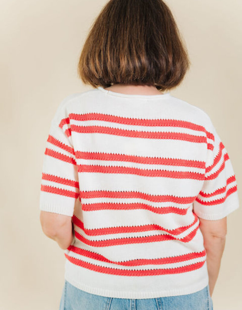 Z Supply Prado Stripe Sweater Tee Gelato