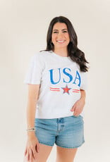 Z Supply USA Star Boyfriend Tee