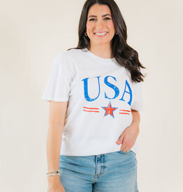 Z Supply USA Star Boyfriend Tee