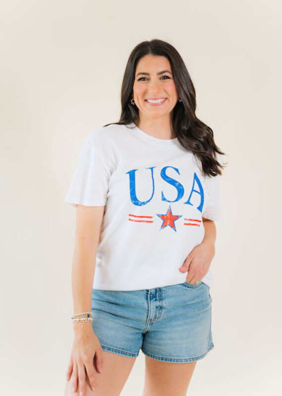 Z Supply USA Star Boyfriend Tee
