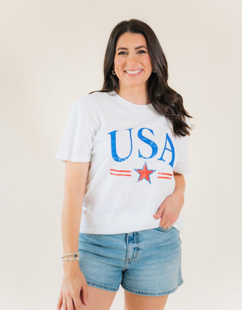 Z Supply USA Star Boyfriend Tee