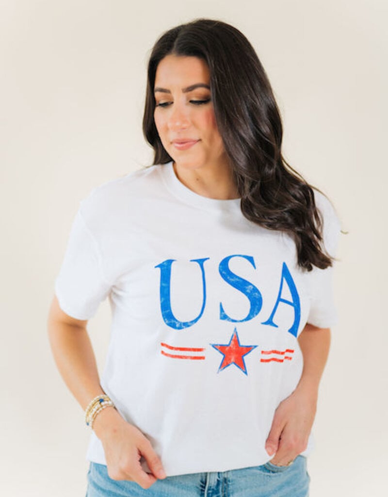 Z Supply USA Star Boyfriend Tee