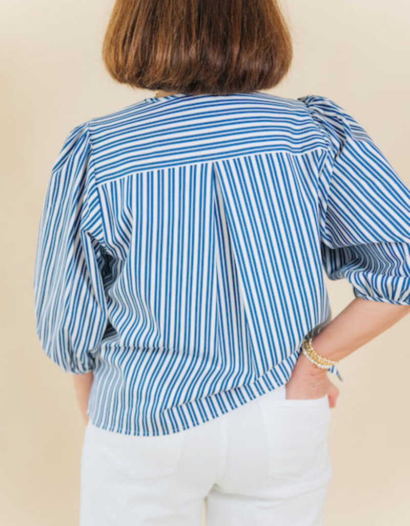 Karen Kane Rhythm & Blues Puff Sleeve Blouse