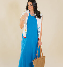 Z Supply Waters Edge Midi Dress Marina