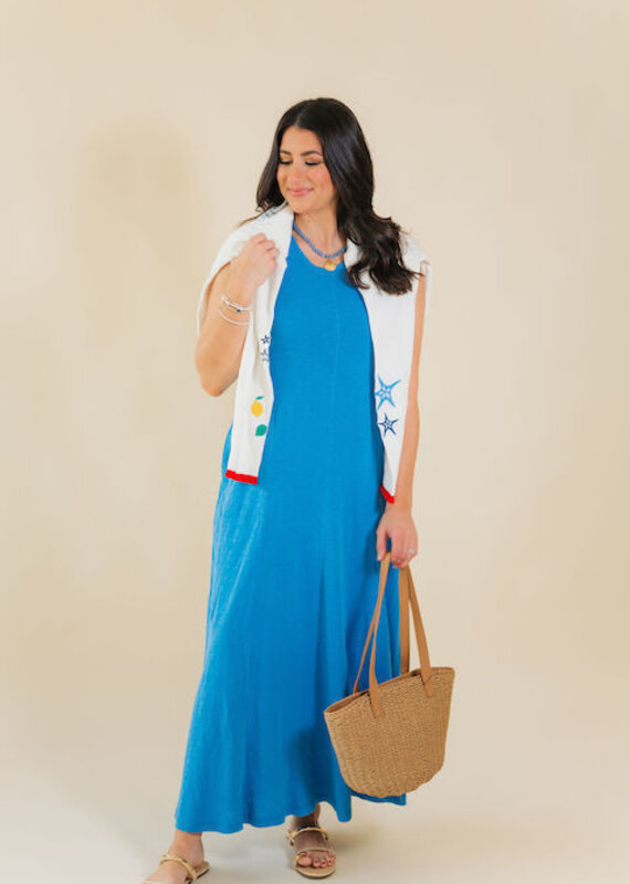 Z Supply Waters Edge Midi Dress Marina