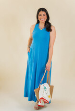 Z Supply Waters Edge Midi Dress Marina
