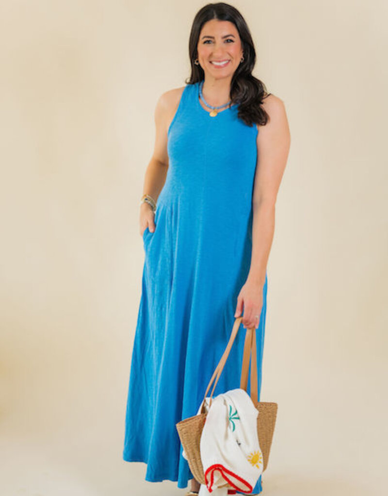 Z Supply Waters Edge Midi Dress Marina