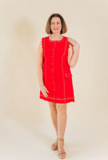 Elizabeth James the Label Rory Dress Poppy Red