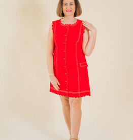 Elizabeth James the Label Rory Dress Poppy Red