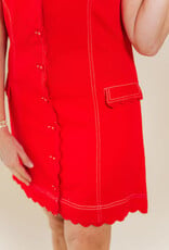 Elizabeth James the Label Rory Dress Poppy Red