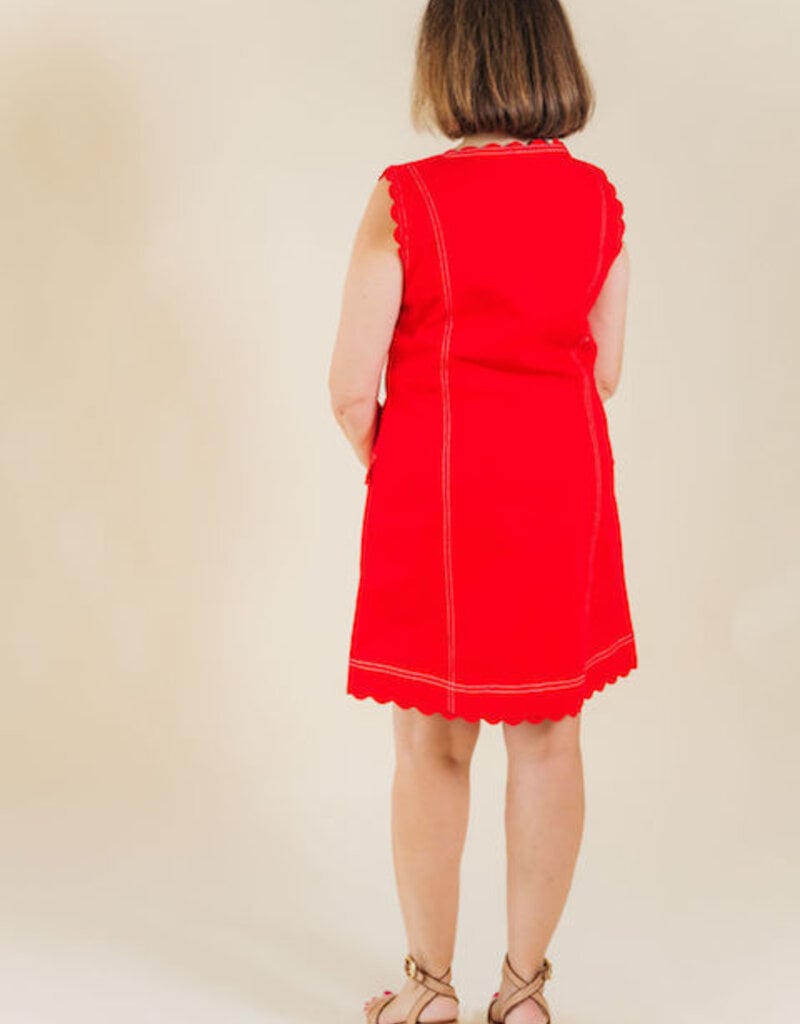Elizabeth James the Label Rory Dress Poppy Red