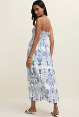 Z Supply Nadine Palm Maxi Dress Nautical