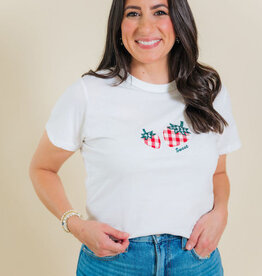 Gingham Strawberry Patch Tee