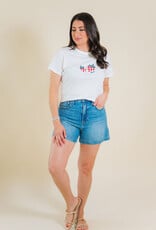 Gingham Strawberry Patch Tee