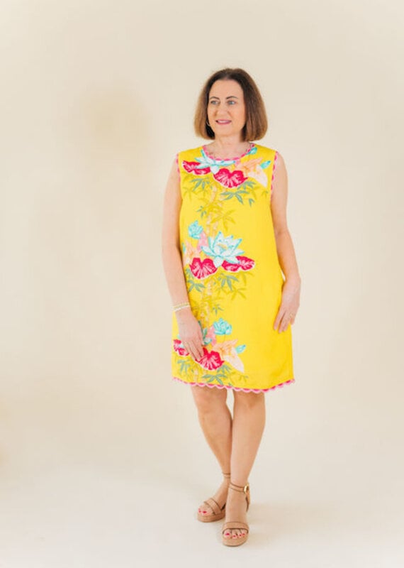 Elizabeth James the Label Ellie Dress Tropical Bamboo