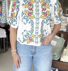 Rosalie Embroidered Blouse
