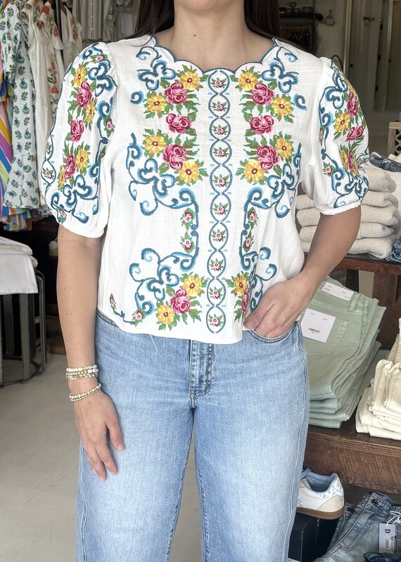 Rosalie Embroidered Blouse