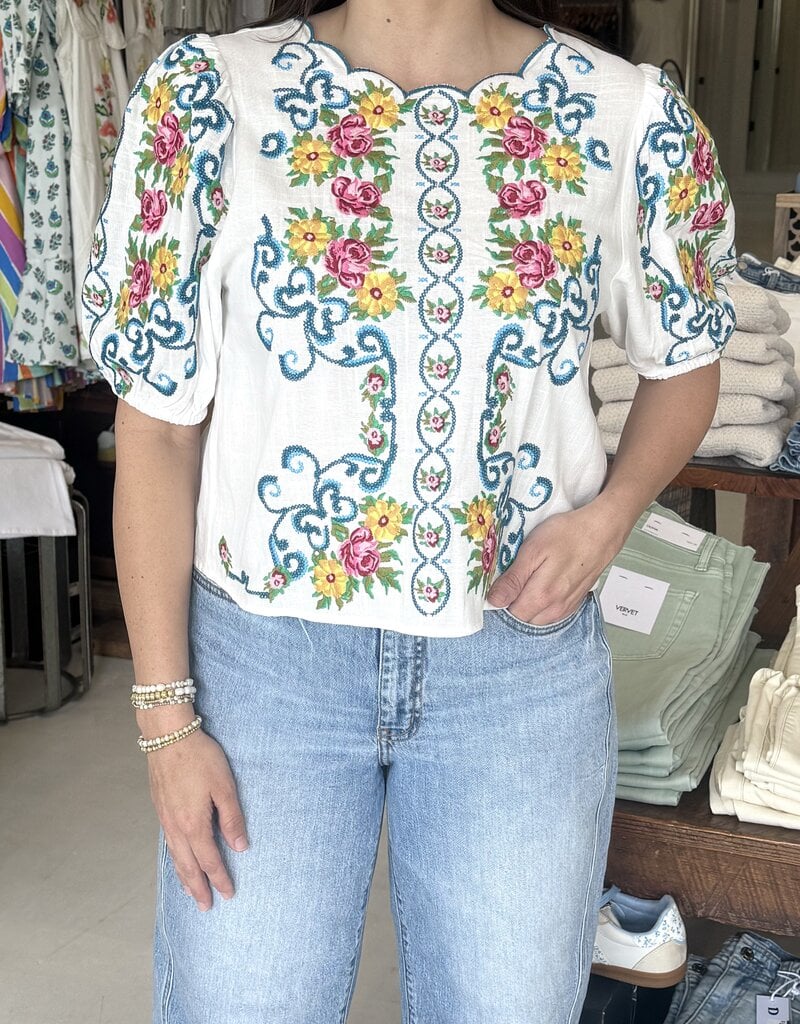 Rosalie Embroidered Blouse