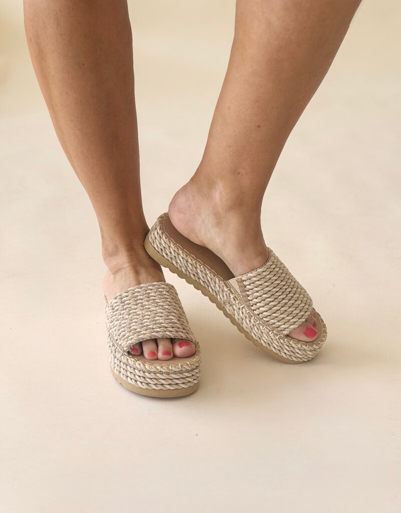 Beach by Matisse Del Mar Platform Sandal Natural