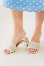 DV Cratar Woven Heeled Sandal Ivory
