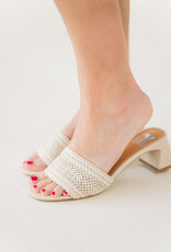 DV Cratar Woven Heeled Sandal Ivory