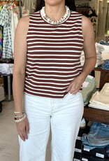 Sanctuary Campari Tank Clay Stripe