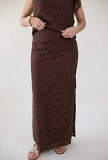 Tile Crochet Lace Maxi Skirt