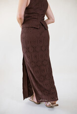Tile Crochet Lace Maxi Skirt