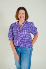 Elaine Gingham Top