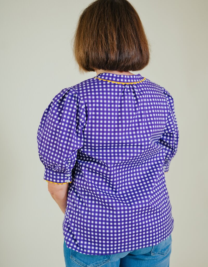 Elaine Gingham Top