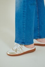 Back 70 Easter Backless Sneaker Metallic Gold