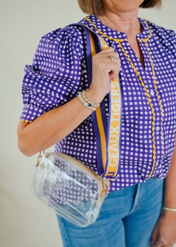 LSU Tigers Classic Stripe Purse Strap