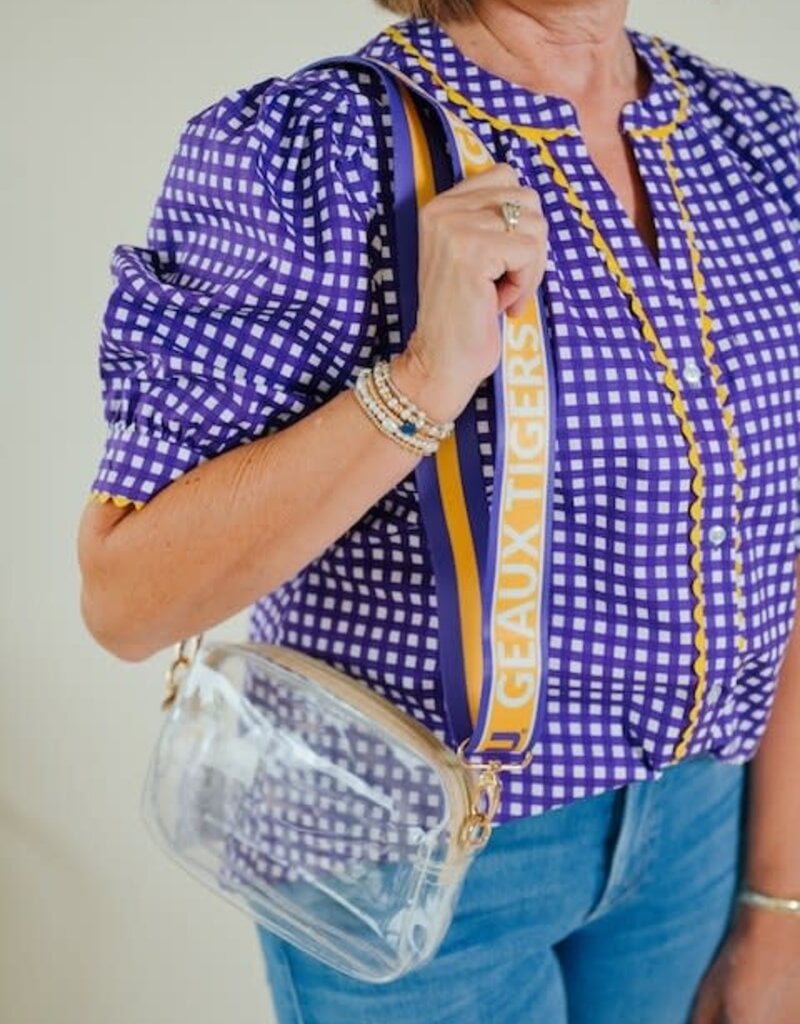 LSU Tigers Classic Stripe Purse Strap