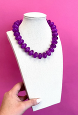 Purple Bauble Ball Necklace