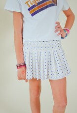 Girls Tiger Paw Mini Pleated Skort