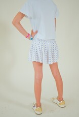 Girls Tiger Paw Mini Pleated Skort