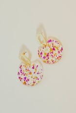 Purple/Gold Flake Oval Drops