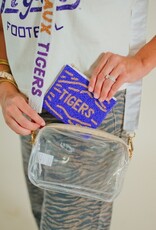 Purple & Gold Tigers Coin Purse