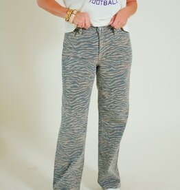 Hidden Logan Tiger Print Jean