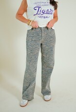Hidden Logan Tiger Print Jean