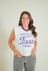 Off White LSU Tigers Football Stencil Tank