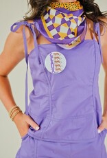 Purple Poplin Cami Top