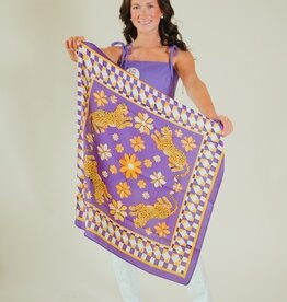 Hollis Scarf Medium- Purple/Gold